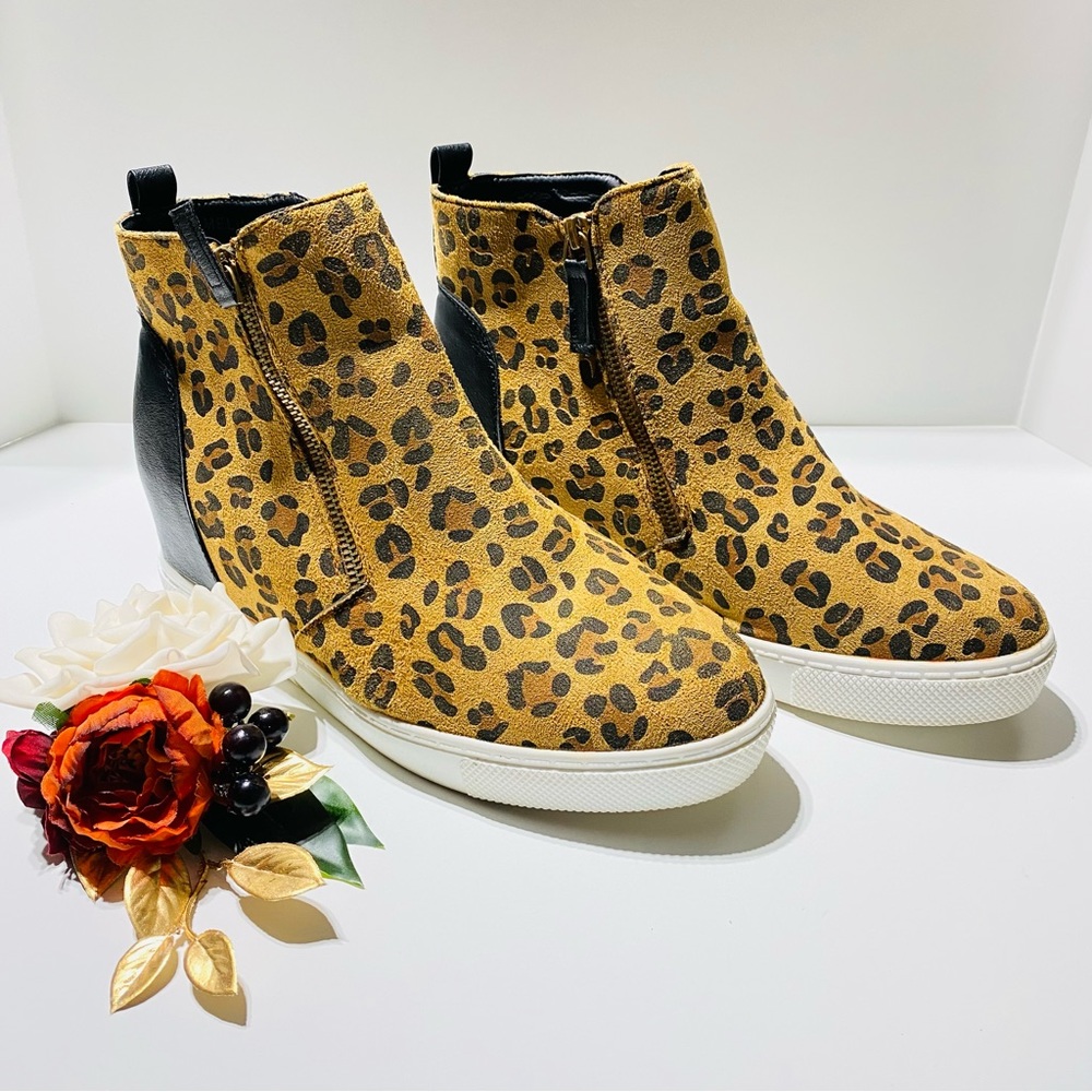 Leopard Print Ankle Boots